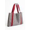 Regenesi | Recyklovaný Maxi shopper bez potisku šedá | červená cherry
