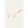 Náušnice auréoles | zlatá
