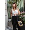 Gianni Chiarini | Slaměný Bucket Saona | černá