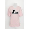 oversize tričko ružovej farby