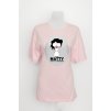 oversize tričko ružovej farby