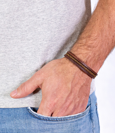 Pánský náramek ADVENTURE BROWN