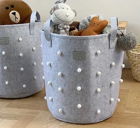 Dětský pokoj  uklizený snadno a rychle - pořiďte si koš na hračky pro děti