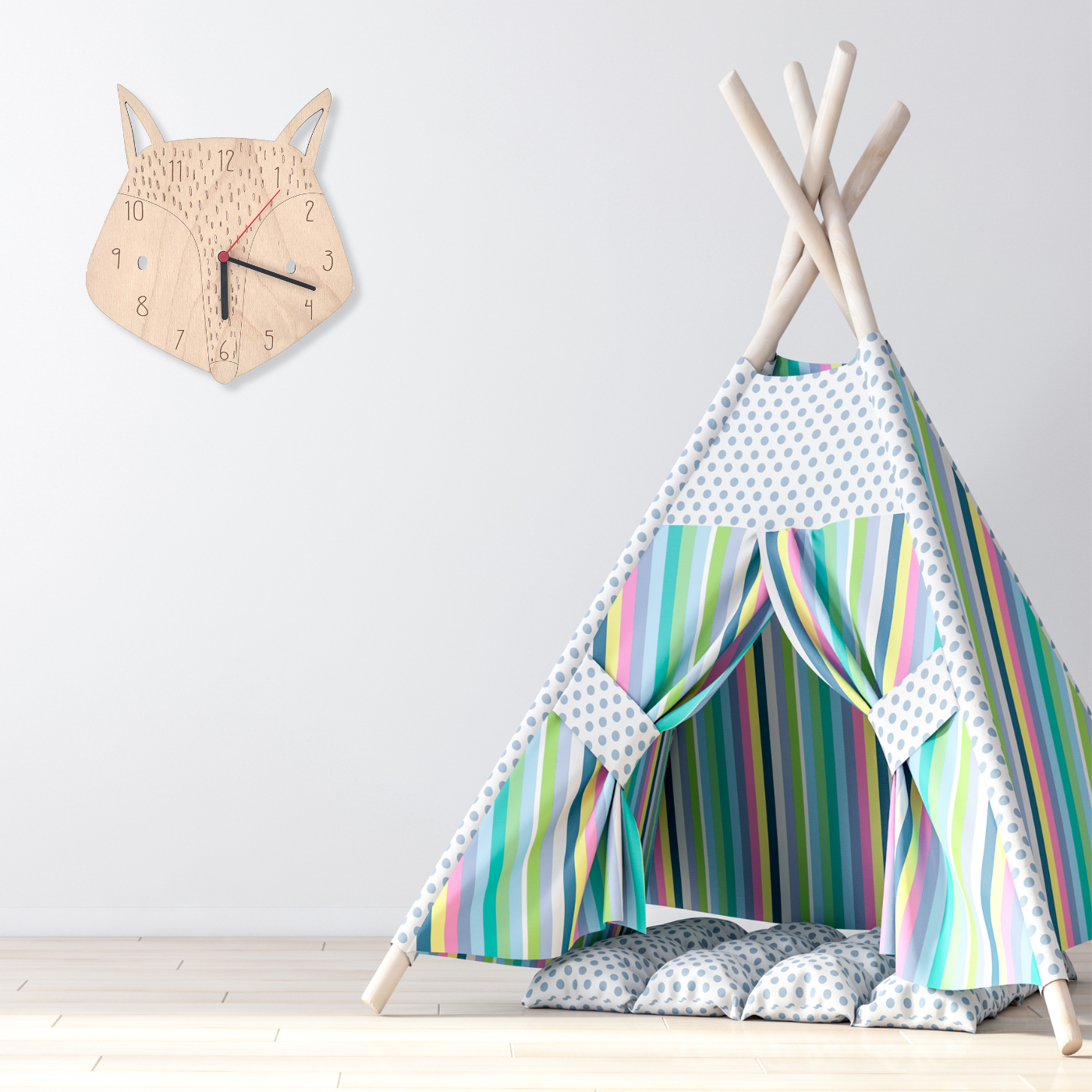 Praktický a designový doplněk do pokojíčku - nástěnné hodiny