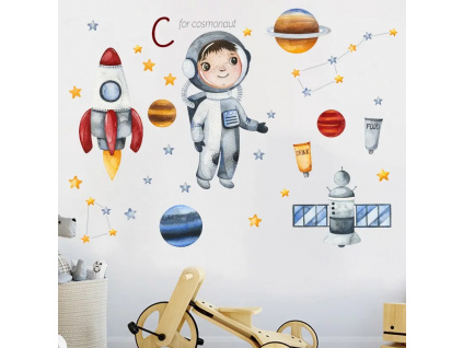 detske samolepky kosmonaut1