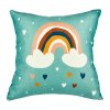 housse de coussin carree rainbow verte 40x40cm 36058 36058 DEB WEB 1