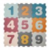Dětská hrací podložka puzzle ČÍSLA - 9 dílů