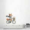 Samolepky na zeď LIŠKA NA KOLE