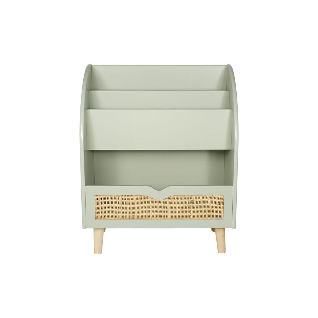 etagere bois range livre cannage cesar verte 35639 35639 DEB WEB 1