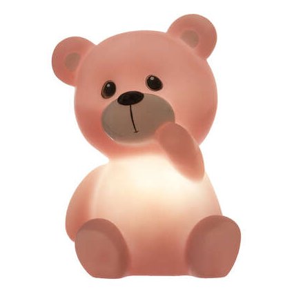 detska nocni lampicka medvidek ruzova