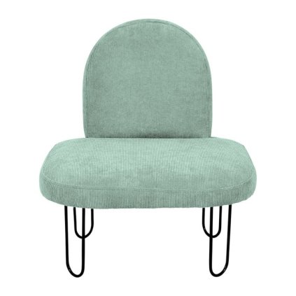 fauteuil velours vert augustin