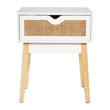 chevet bois avec tiroir cannage cesar blanc 36081 36081 DEB WEB 1