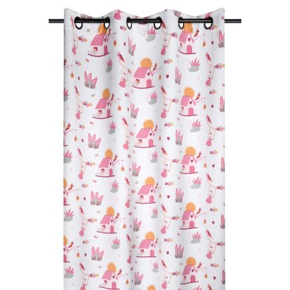 detsky zatemnovaci zaves domecek a kralicek1