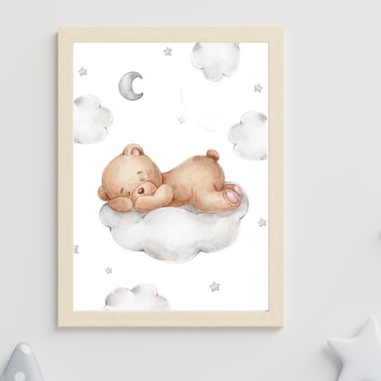 3716 obraz medvidci medvidek na mracku