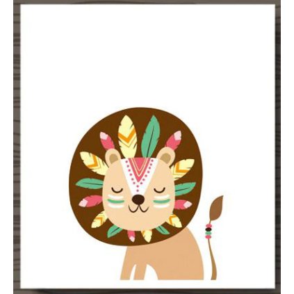 NORDIC indiansky lev obrazek na zed