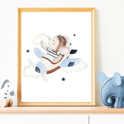 3596 2 obraz ve vzduchu myska v letadle