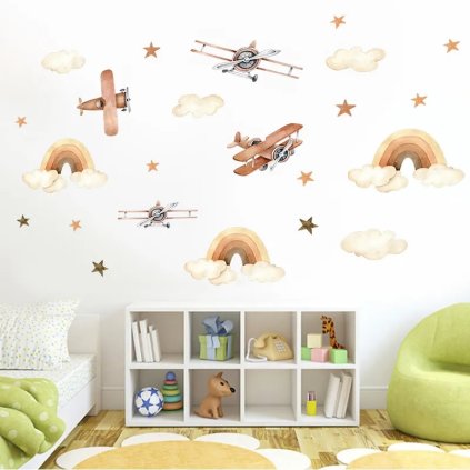 detska samolepka boho letadla3