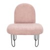 fauteuil velours rose augustin 36243 36243 DEB WEB 2