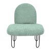 fauteuil velours vert augustin