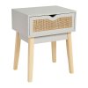 chevet bois avec tiroir cannage cesar gris 35637 35637 DET01 WEB 2