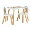 set table et 2 chaises arc en ciel mdf pin multicolore 36867 36867 DET06 WEB