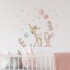 detske samolepky lesni zviratka s balonky a hvezdickami4