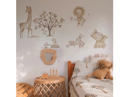 Samolepky na stenu BOHO ZVIERATKA