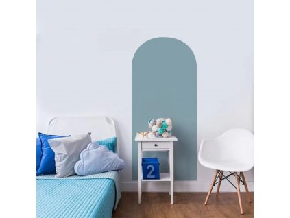 Samolepky na stenu BOHO OBLÚK - modrá