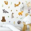 Nálepky na stenu Zvieratká a lístočky