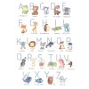 Samolepky na stenu ABECEDA S ROZKOŠNÝMI ZVIERATKAMI