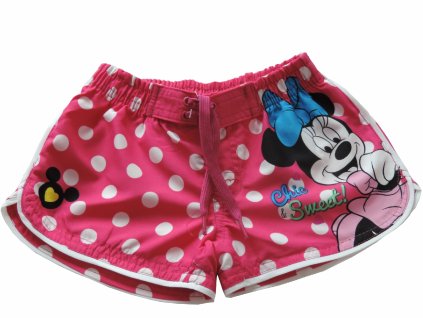 Kraťasy - plavky Disney Minnie růžové  C4