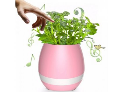 Music Pot hrající květináč barva růžová  CH2
