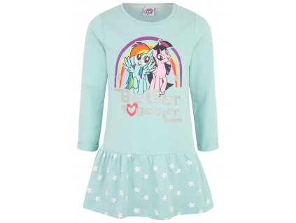 My Little Pony dětské šaty tyrkysové  E2