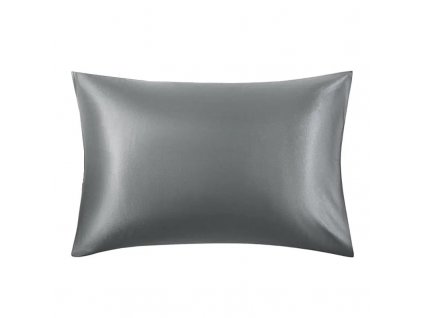 100% Hedvábí povlak na polštář  50x70cm, 22mm - DARK GREY