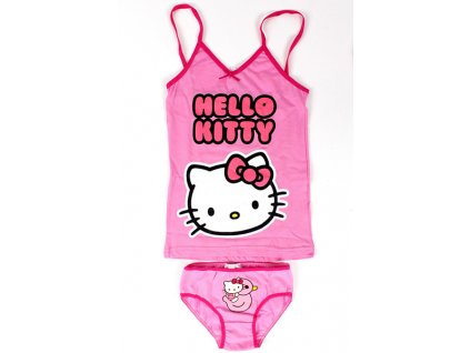 Souprava košilka a kalhotky Hello Kitty růžová  A5