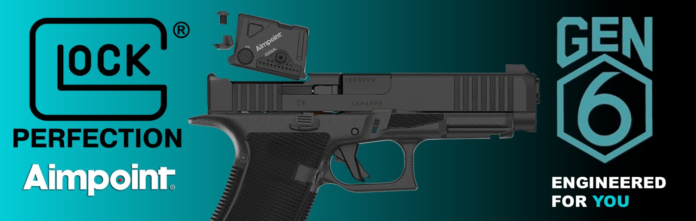 Novinka Glock GEN6 - nově i s kolimátorem Aimpoint