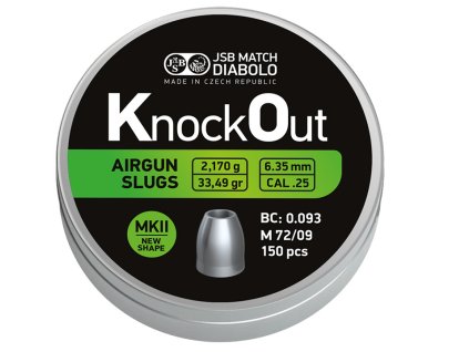 Diabolo JSB KnockOut Slugs .25 MKII 6,35 mm 150 ks