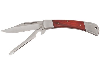 Zavírací nůž s pilkou Hunter, dřevěná střenka 44843 FoX Outdoor