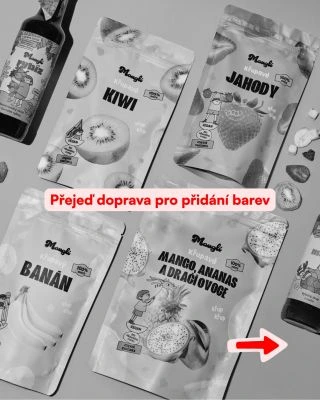 Stačí přejet 👉 a svět je hned barevnější 🌈 Víc barev, víc radosti. 🍓✨ Křupavé ovoce a sirupy pro malé i velké dobrodruhy....