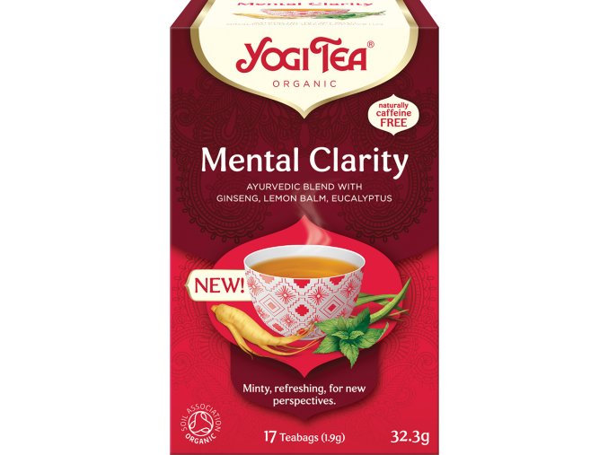 BIO čaj Jasná mysl Yogi Tea - Mental Clarity 17x1,9g
