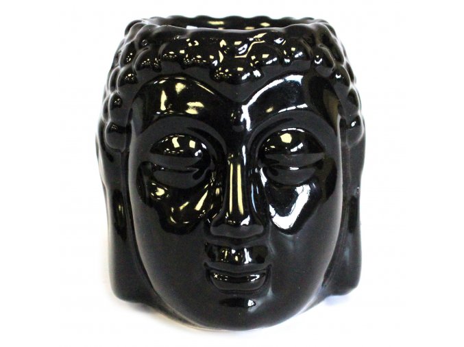 Aroma lampa - hlava Budhy II - Černá