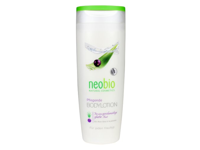 neobio Tělové mléko s výtažky z aloe vera a acai 250 ml