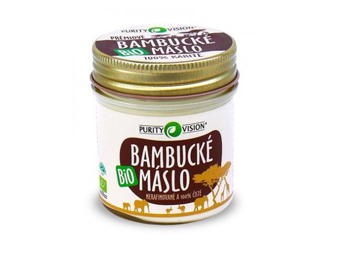 purity vision Fair Trade Bio Bambucké máslo -kosmetika 120 ml