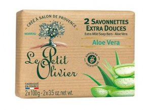 Le Petit Olivier Extra jemné mýdlo - Aloe Vera, 2x100g