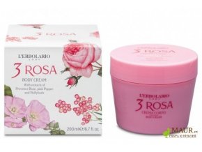 Tělový krém - Růže (3 Rosa) 200ml