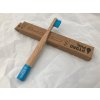 Bambusový kartáček pro děti na zuby extra měkký modrý