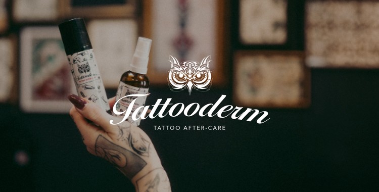 Banner značky Tattooderm