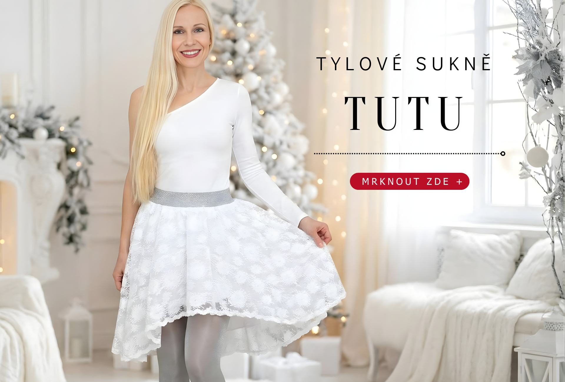 Vánoční tylové sukně TUTU