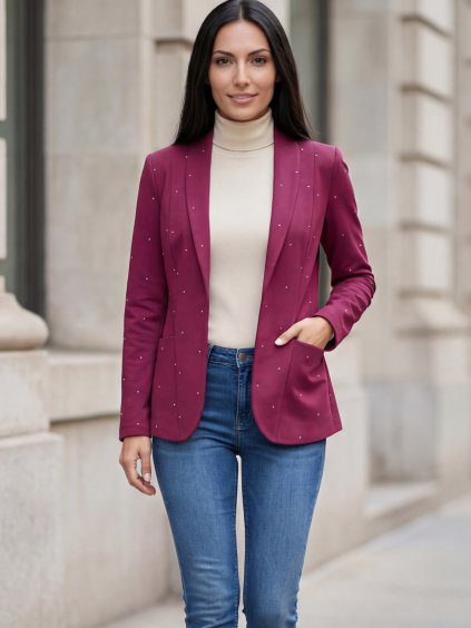 Sako HEY BABY - wine red dot