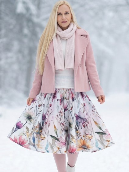 Kolová sukně AMELIA - louka